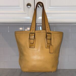 Coach Purse Handbag Leather Vintage Hamptons Millbrook Glove Tanned Tote Bag